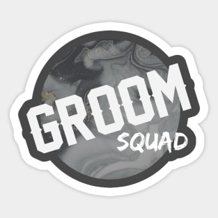 Groom Squad Sticker